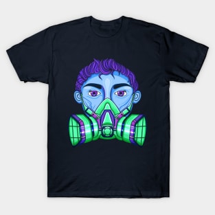 Quarantine Cyberpunk Gas Mask T-Shirt T-Shirt